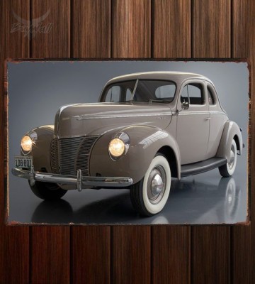 Металлическая табличка Ford Model 01A Deluxe 5-Window Coupe